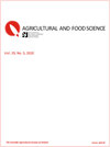 AGRICULTURAL AND FOOD SCIENCE雜志封面